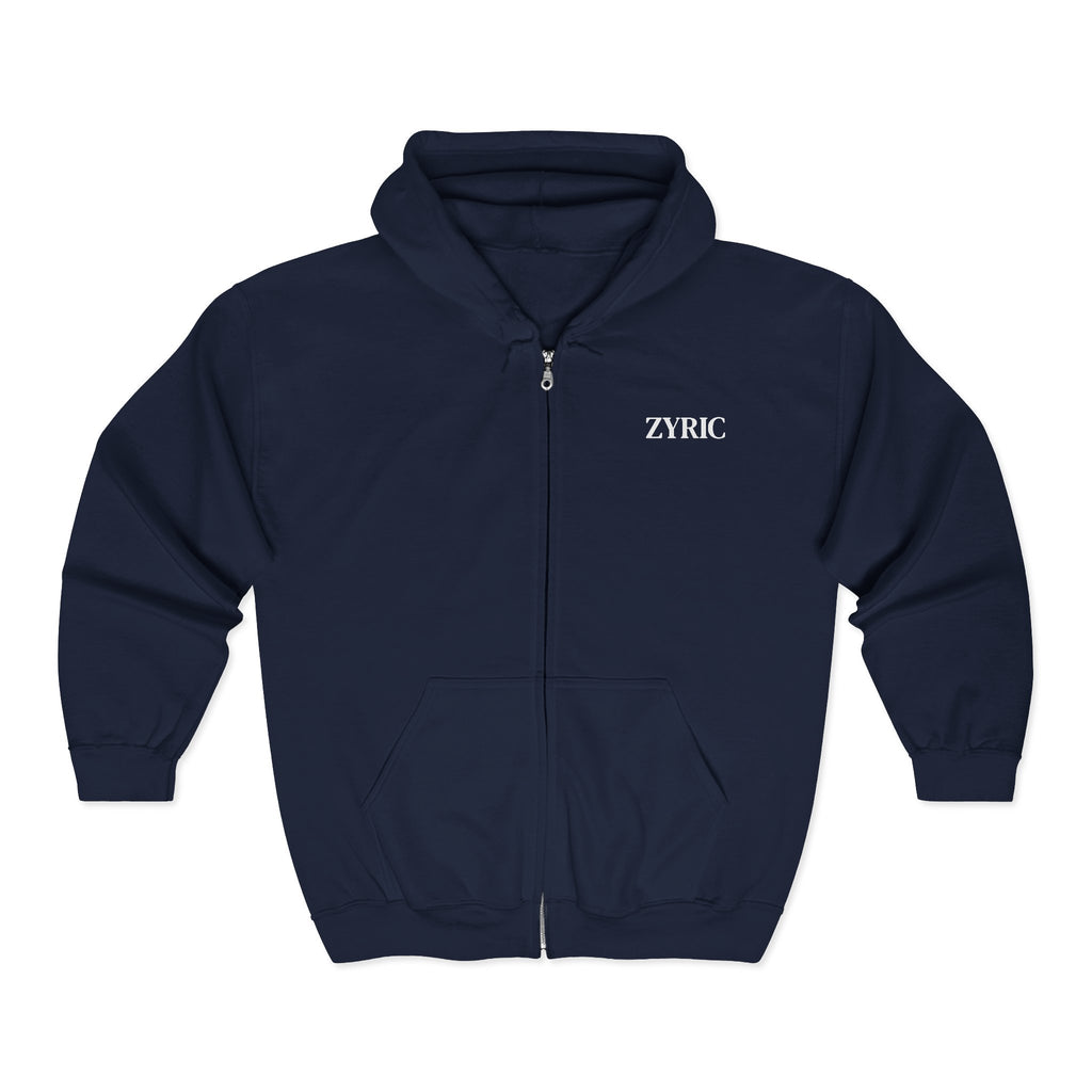 Zyric Embroidered Full-Zip Hoodie