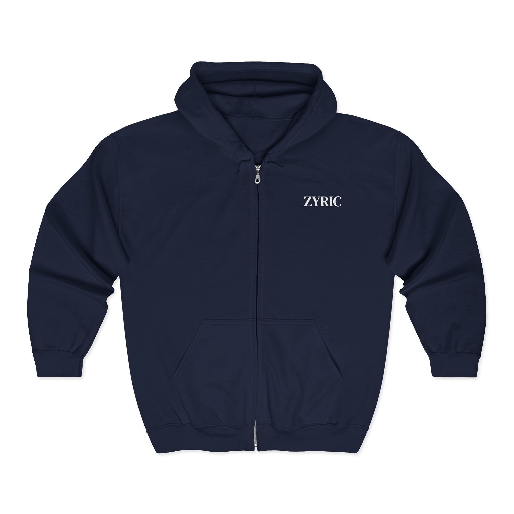 Zyric Embroidered Full-Zip Hoodie