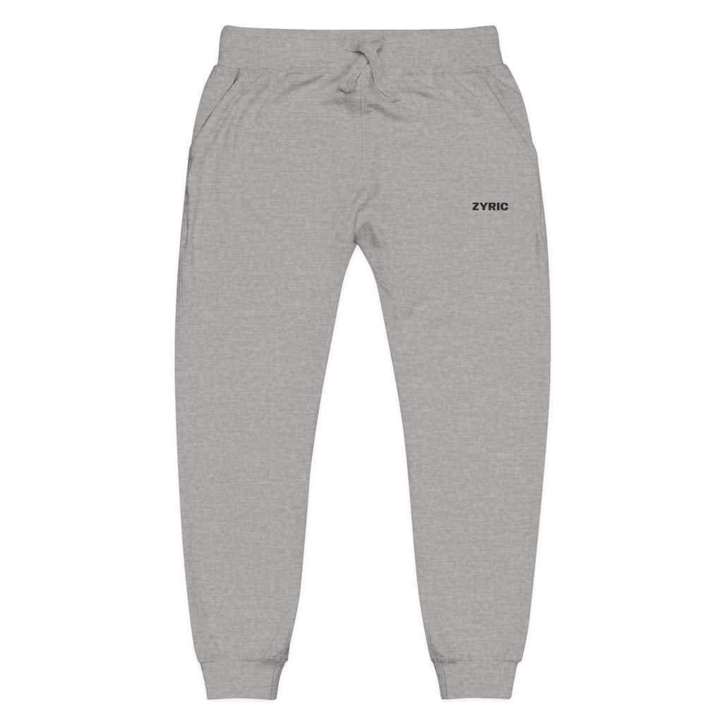 Zyric White Embroidered Sweatpants