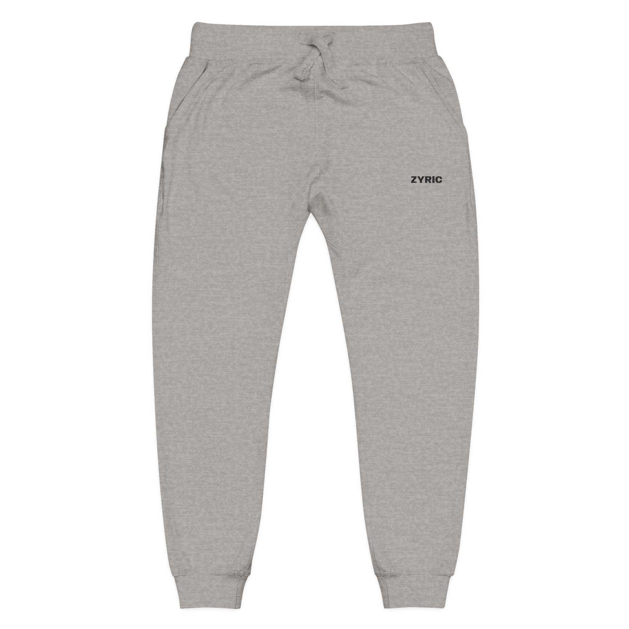 Zyric White Embroidered Sweatpants