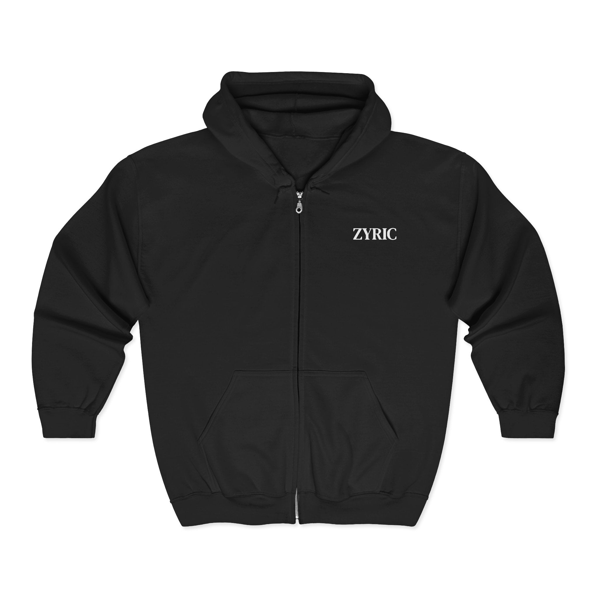Zyric Embroidered Full-Zip Hoodie