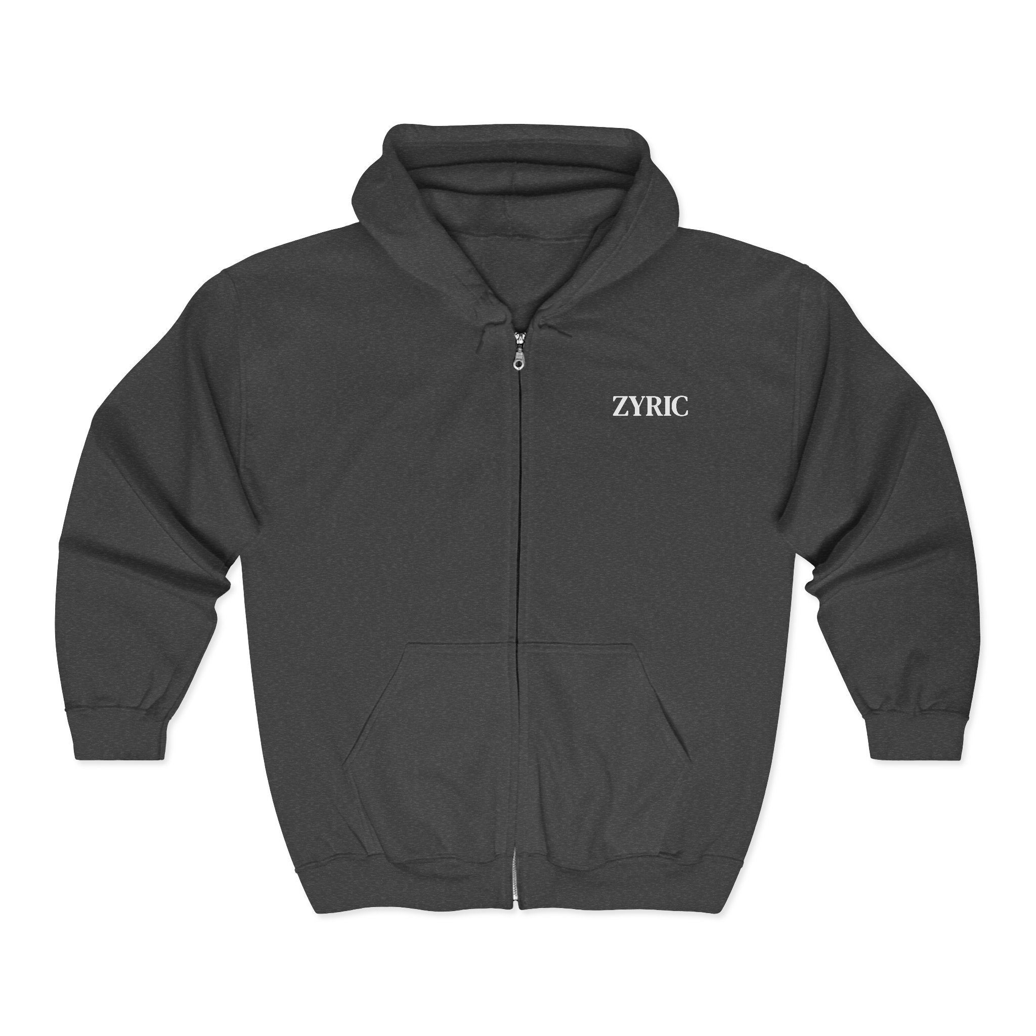 Zyric Embroidered Full-Zip Hoodie