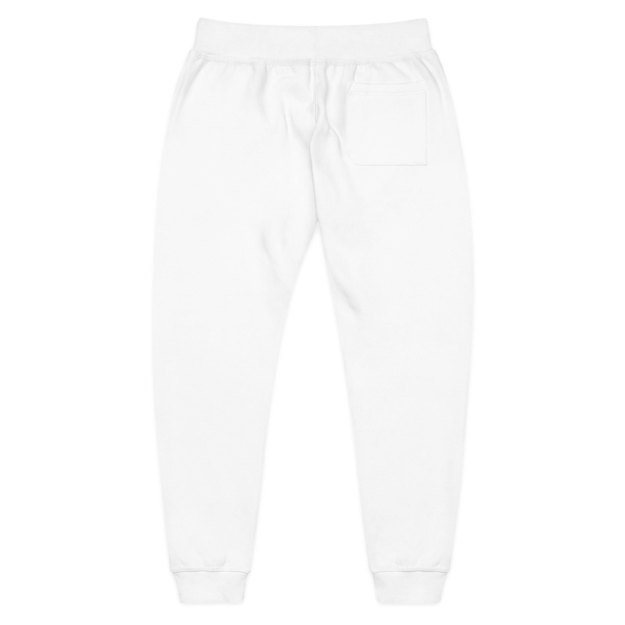 Zyric White Embroidered Sweatpants