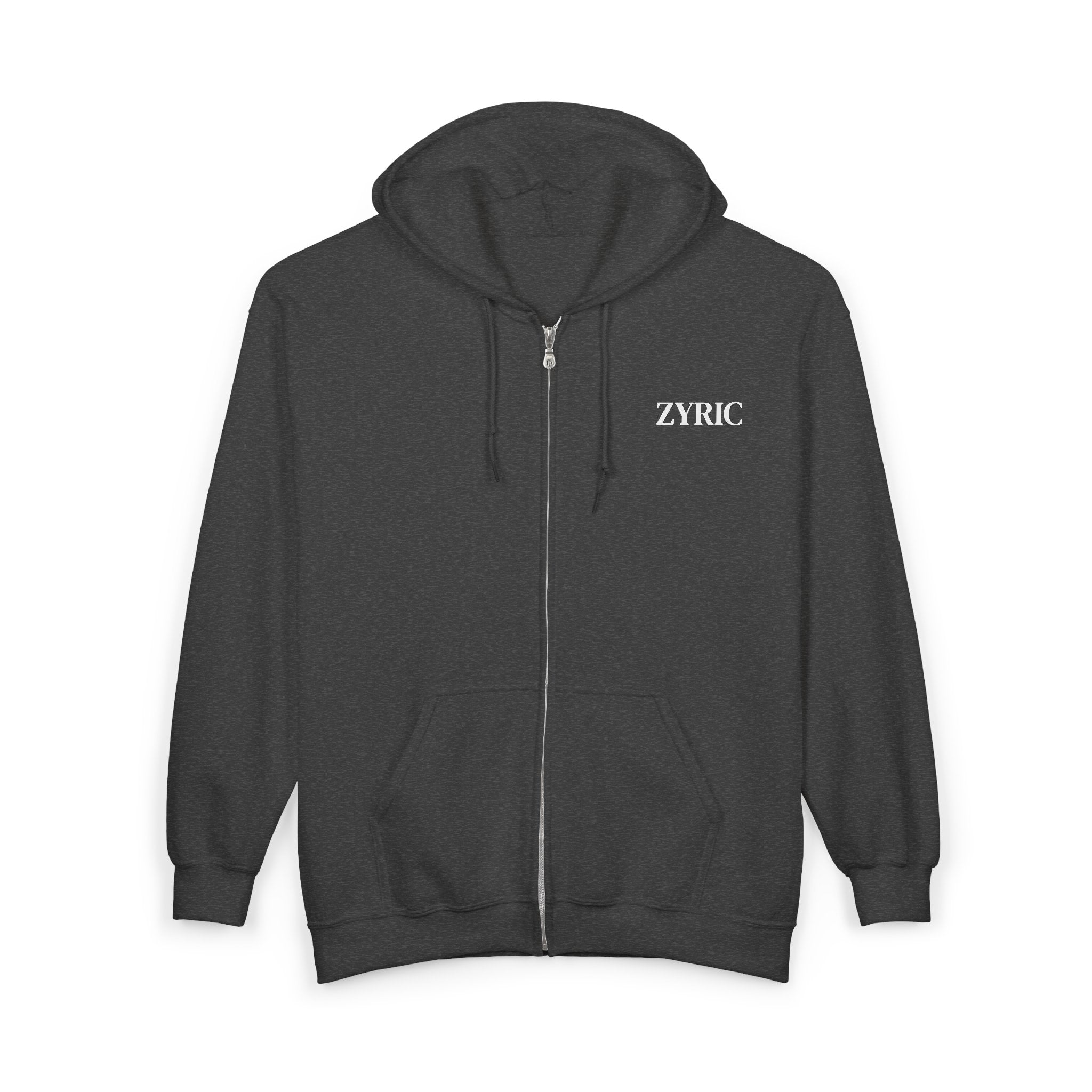 Zyric Embroidered Full-Zip Hoodie